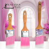Venetian Tools Pink Neon ferdén vágott, hosszú nyelű ecset