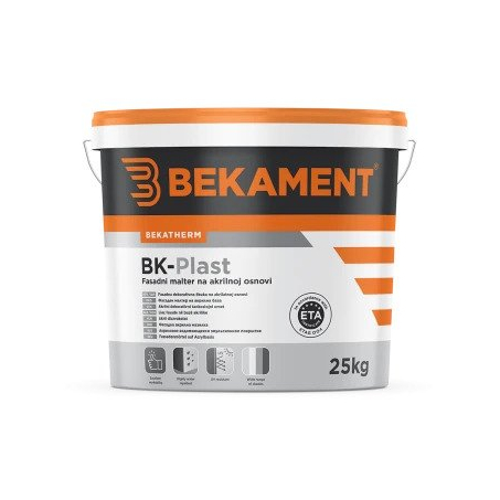 BEKAMENT BK-Plast akril dörzsölt vakolat fehér 1,5mm